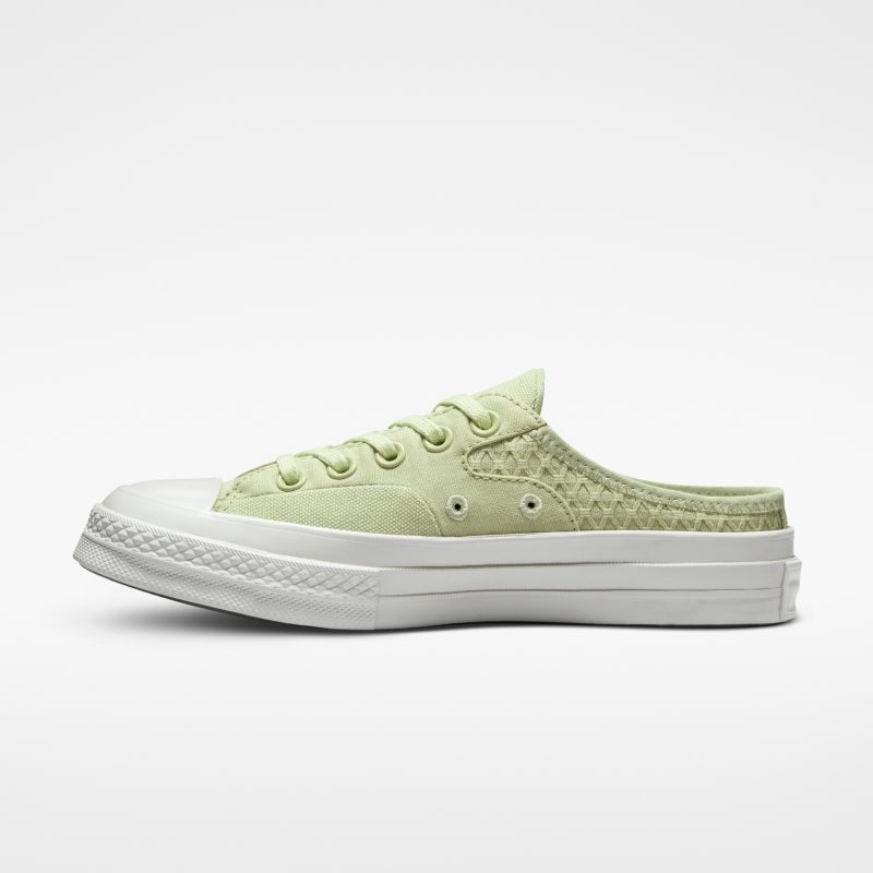 Converse รองเท้าผ้าใบผู้หญิง Chuck 70 Mule Crafted Jacquard Slip Green | Olive Aura/Olive Aura/Pale Putty ( A01195CU2GNXX ) - Image 3