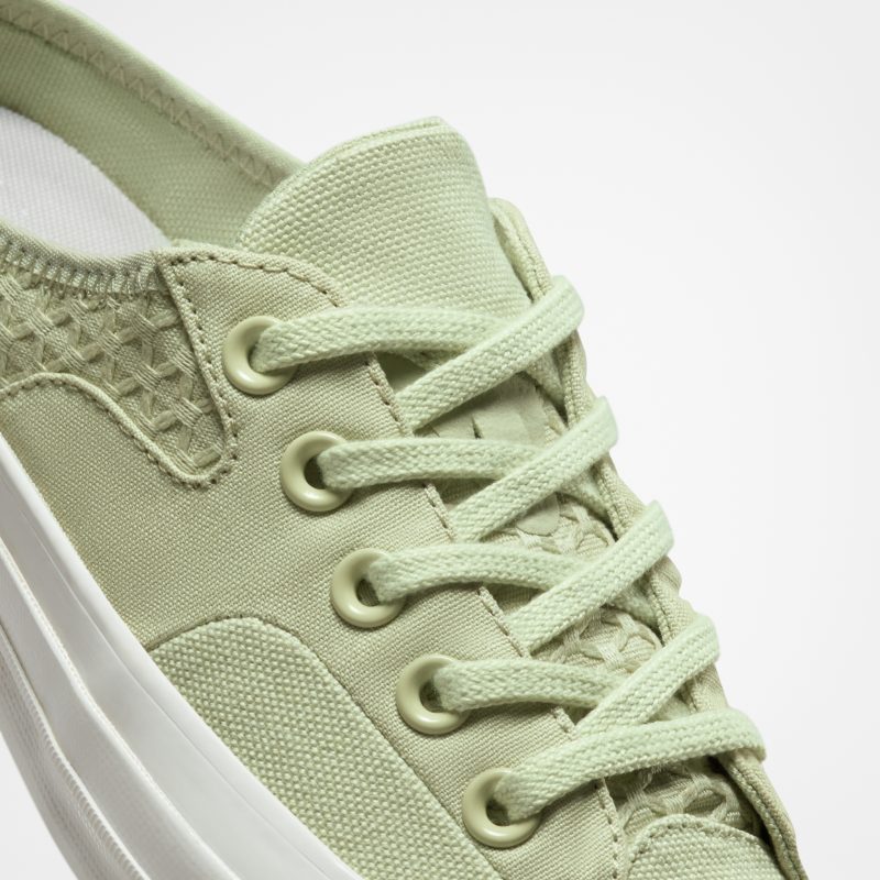 Converse รองเท้าผ้าใบผู้หญิง Chuck 70 Mule Crafted Jacquard Slip Green | Olive Aura/Olive Aura/Pale Putty ( A01195CU2GNXX ) - Image 7