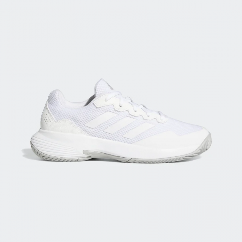 Adidas รองเท้าเทนนิสผู้หญิง GameCourt 2 | Cloud White/Cloud White/Grey Two ( GW4971 )