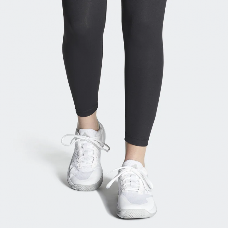 Adidas รองเท้าเทนนิสผู้หญิง GameCourt 2 | Cloud White/Cloud White/Grey Two ( GW4971 ) - Image 10