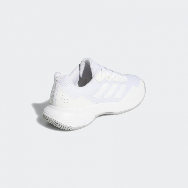 Adidas รองเท้าเทนนิสผู้หญิง GameCourt 2 | Cloud White/Cloud White/Grey Two ( GW4971 ) - Image 3