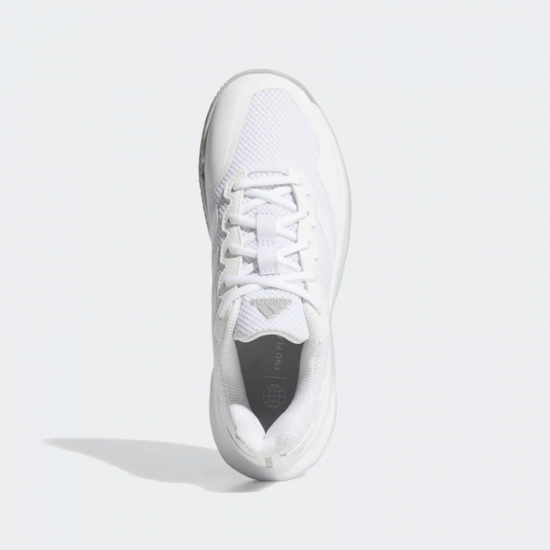 Adidas รองเท้าเทนนิสผู้หญิง GameCourt 2 | Cloud White/Cloud White/Grey Two ( GW4971 ) - Image 5