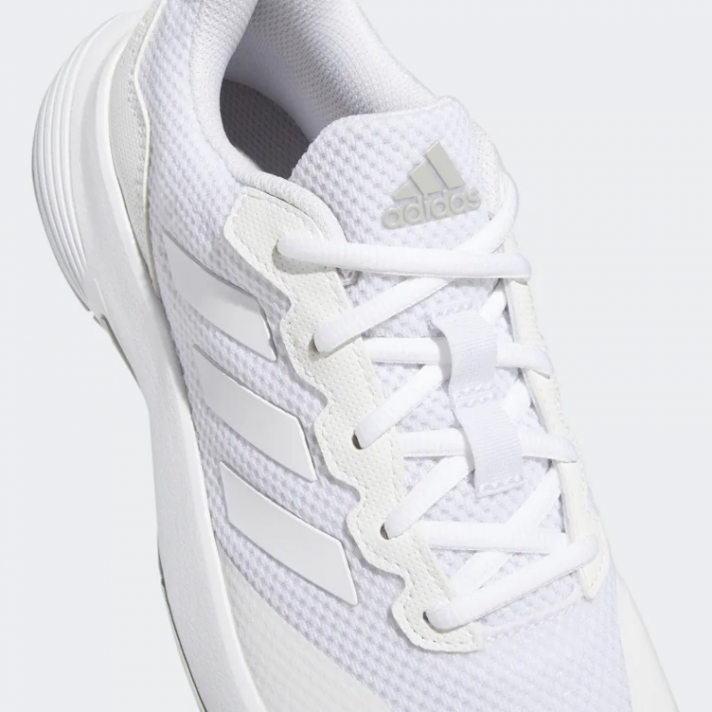 Adidas รองเท้าเทนนิสผู้หญิง GameCourt 2 | Cloud White/Cloud White/Grey Two ( GW4971 ) - Image 7