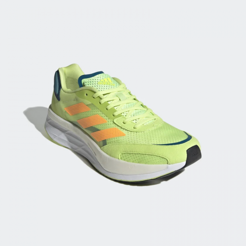 Adidas รองเท้าวิ่งผู้ชาย Adizero Boston 10 | Pulse Lime/Flash Orange/Real Teal ( GY0927 ) - Image 2