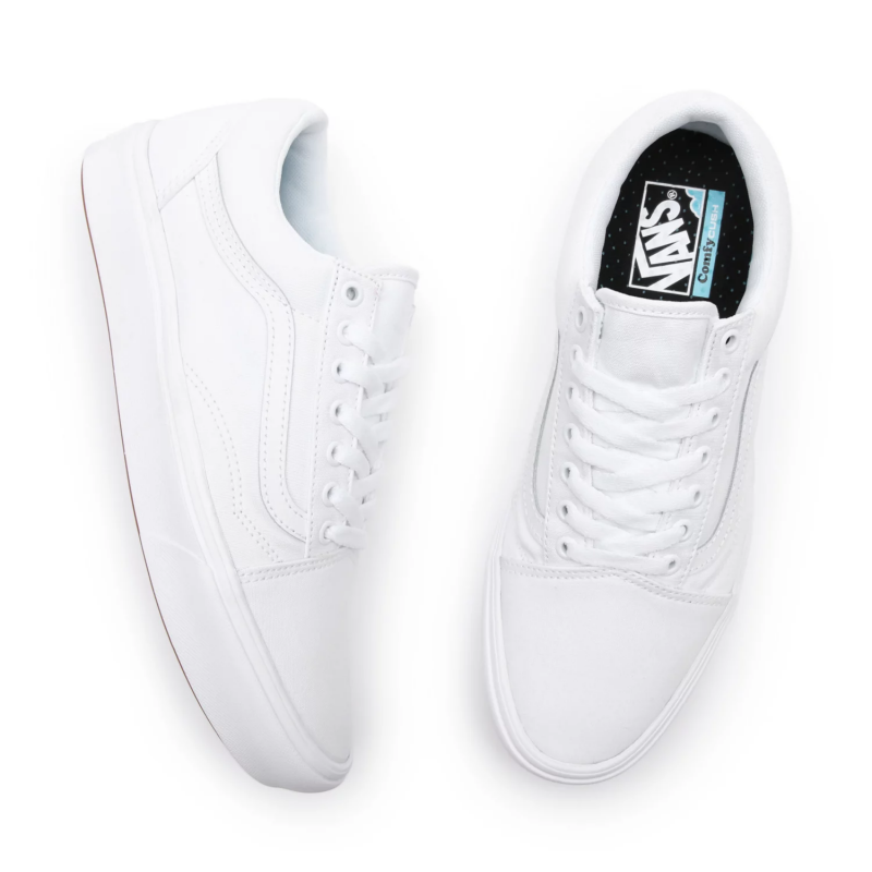 Comfycush white vans best sale