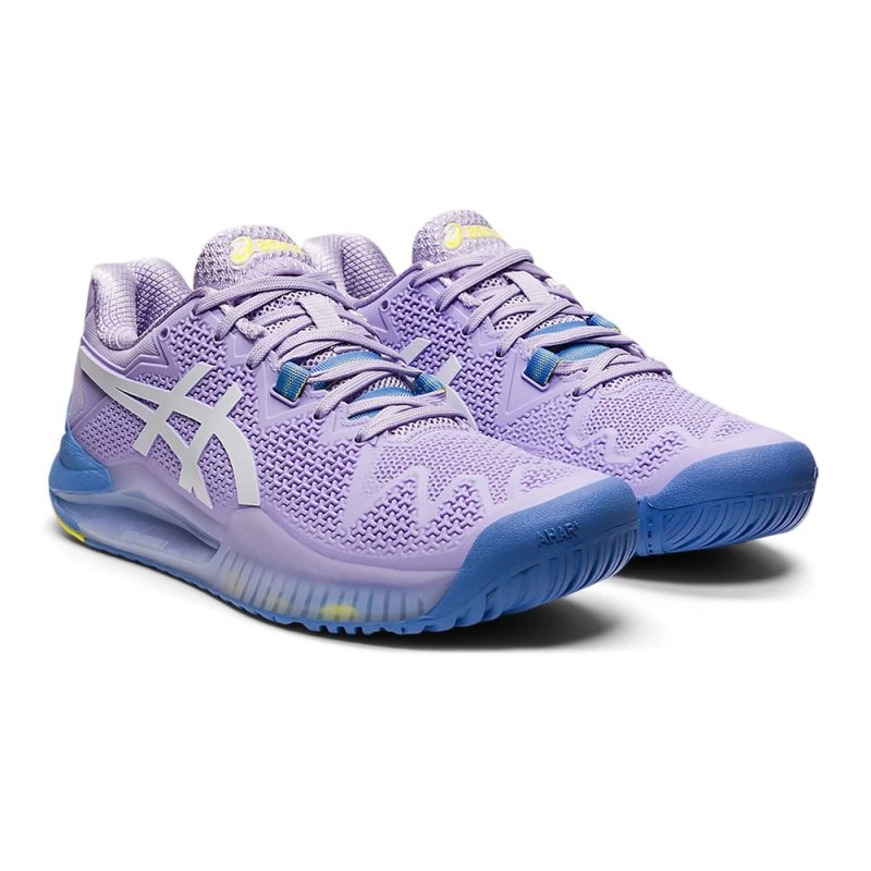 Asics รองเท้าเทนนิสผู้หญิง Gel-Resolution 8 | Murasaki/White ( 1042A072-501 ) - Image 2