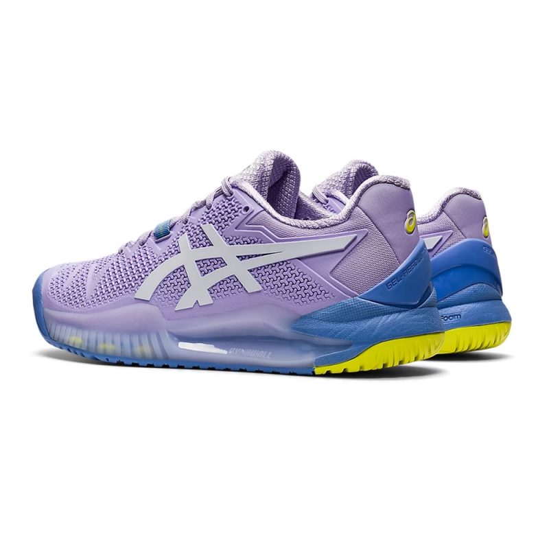 Asics รองเท้าเทนนิสผู้หญิง Gel-Resolution 8 | Murasaki/White ( 1042A072-501 ) - Image 3