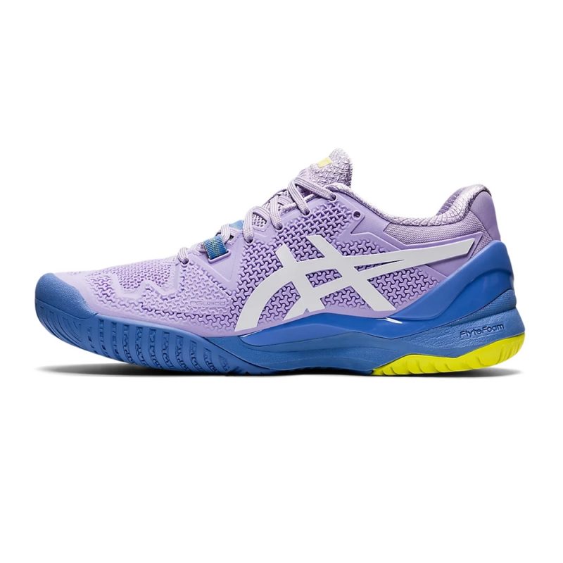 Asics รองเท้าเทนนิสผู้หญิง Gel-Resolution 8 | Murasaki/White ( 1042A072-501 ) - Image 4