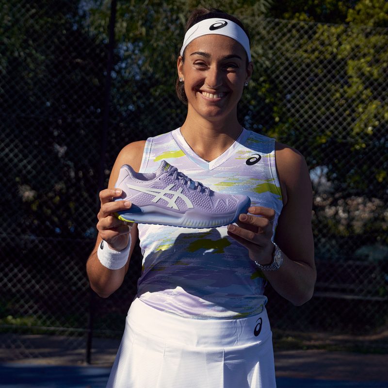 Asics รองเท้าเทนนิสผู้หญิง Gel-Resolution 8 | Murasaki/White ( 1042A072-501 ) - Image 9