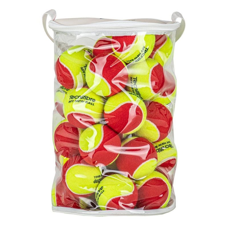 Tecnifibre ลูกเทนนิสเด็ก My New Ball Tennis Balls x36 | Green/Red ( 63BALMYN36 ) - Image 4