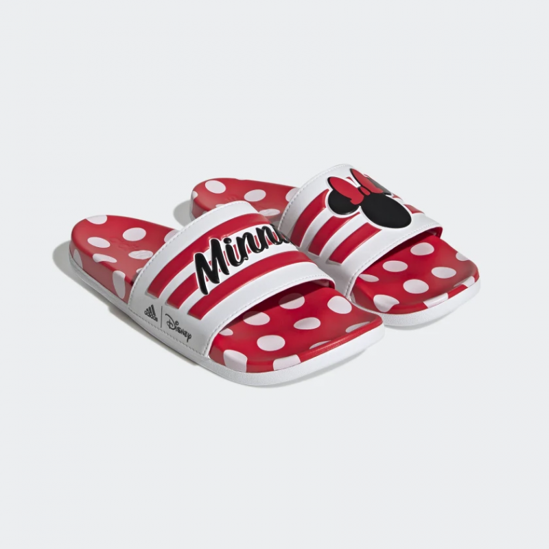 Adidas รองเท้าแตะ Adilette Comfort Minnie Mouse Slides | Cloud White/Ray Red/Core Black ( GW1060 ) - Image 10