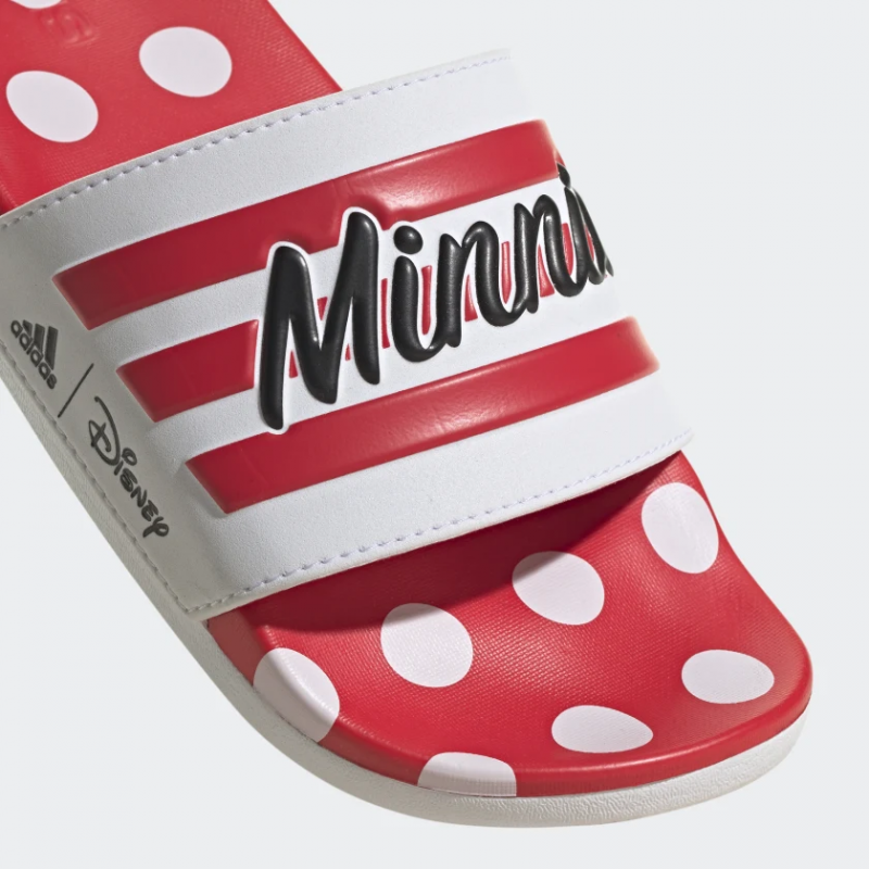 Adidas รองเท้าแตะ Adilette Comfort Minnie Mouse Slides | Cloud White/Ray Red/Core Black ( GW1060 ) - Image 7