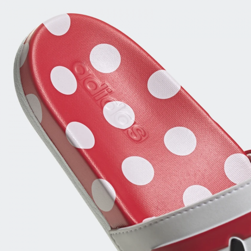 Adidas รองเท้าแตะ Adilette Comfort Minnie Mouse Slides | Cloud White/Ray Red/Core Black ( GW1060 ) - Image 8