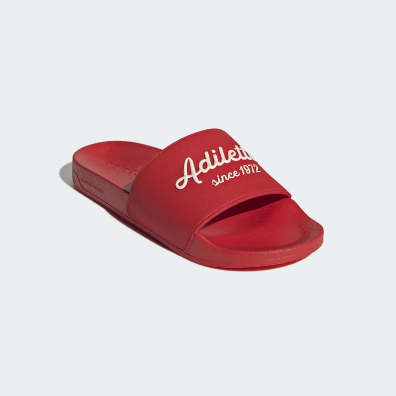 Adidas รองเท้าแตะ Adilette Shower Slides | Vivid Red/Wonder White/Vivid Red ( GW8751 ) - Image 2