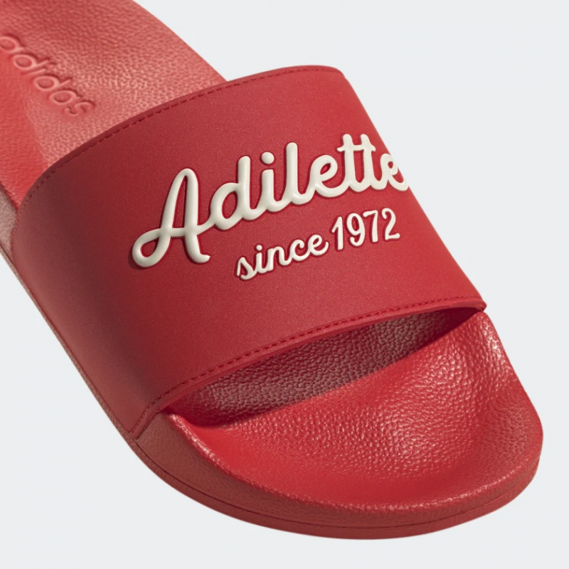 Adidas รองเท้าแตะ Adilette Shower Slides | Vivid Red/Wonder White/Vivid Red ( GW8751 ) - Image 7