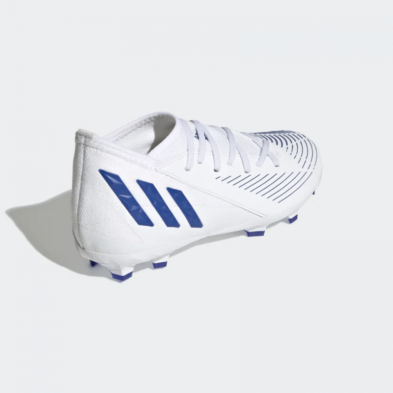 Adidas รองเท้าฟุตบอลเด็ก / สตั๊ดเด็ก Predator Edge.3 FG Kids | Cloud White/Hi-Res Blue/Cloud White ( GX5211 ) - Image 3