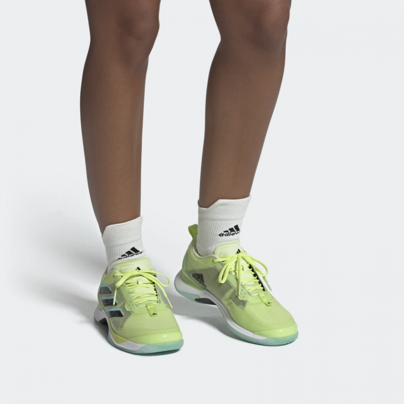 Adidas รองเท้าเทนนิสผู้หญิง Avacourt | Almost Lime/Core Black/Pulse Lime ( GZ5919 ) - Image 10