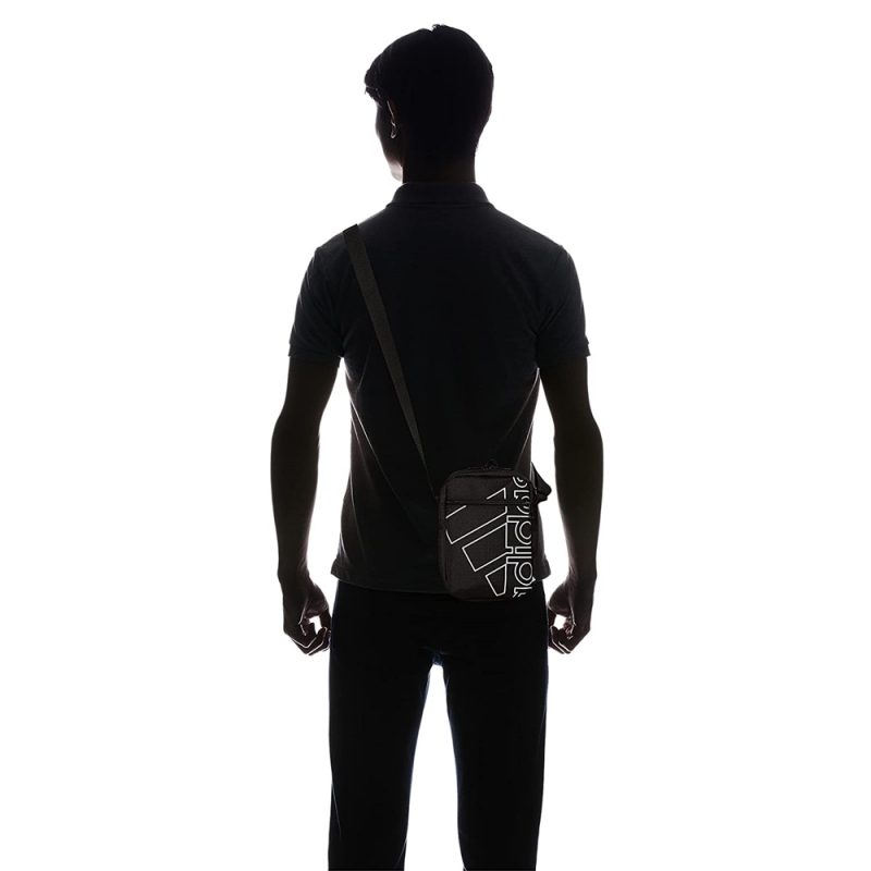 Adidas กระเป๋าสะพายข้าง Badge Of Sport Organizer Bag | Black/White/Black ( HC4766 ) - Image 7