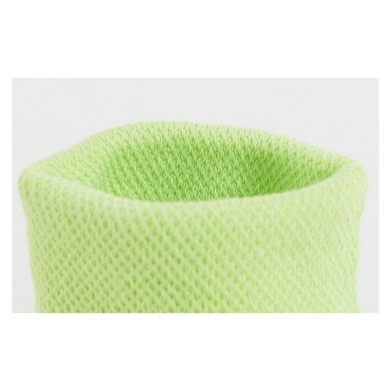 Adidas ปลอกรัดข้อมือเทนนิสแบบสั้น Tennis Wristband Small | Pulse Lime/Black ( HD7326 ) - Image 6