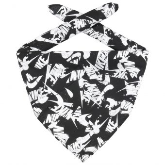 Nike ผ้าอเนกประสงค์ Dri-Fit Bandana Printed | Black/White/White ( N.100.3501.036 )