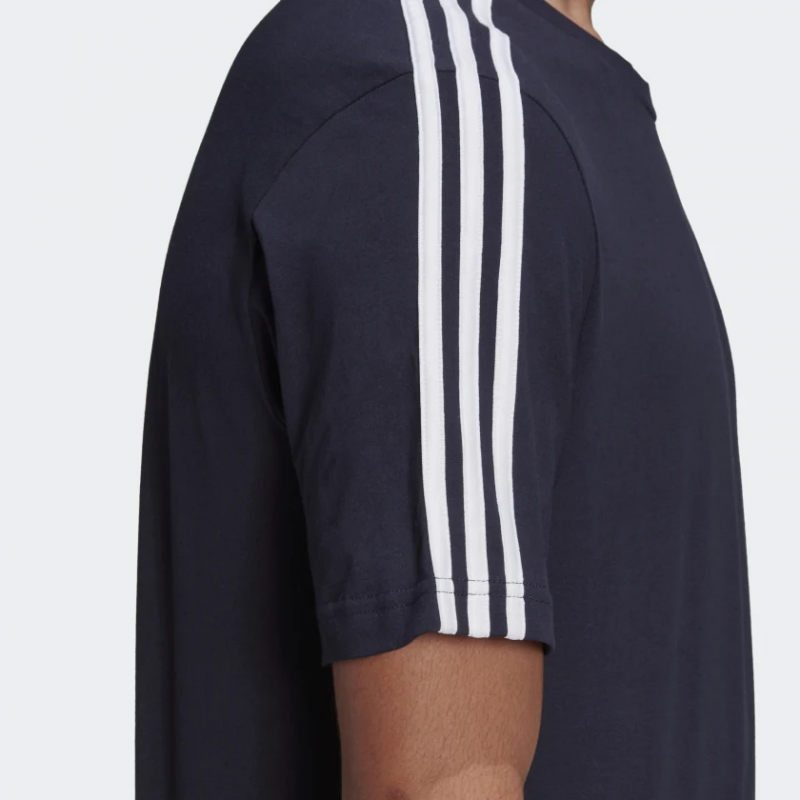 Adidas เสื้อกีฬาผู้ชาย Essentials 3-Stripes Tee | Legend Ink ( GL3734 ) - Image 6