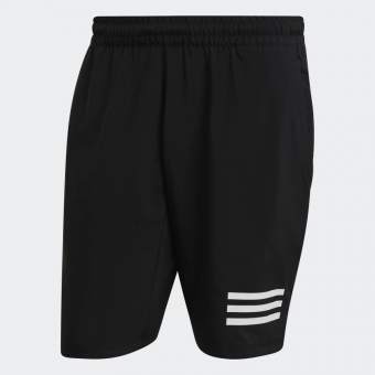 Adidas กางเกงเทนนิสผู้ชาย Club Tennis 3-Stripes Shorts | Black/White ( GL5411 )