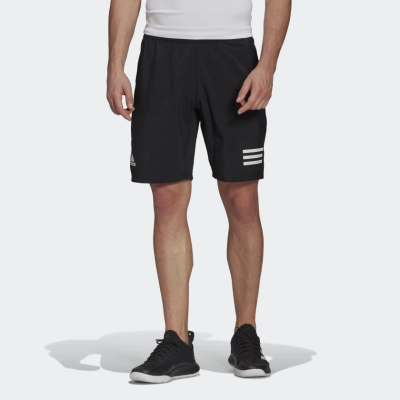Adidas กางเกงเทนนิสผู้ชาย Club Tennis 3-Stripes Shorts | Black/White ( GL5411 ) - Image 2