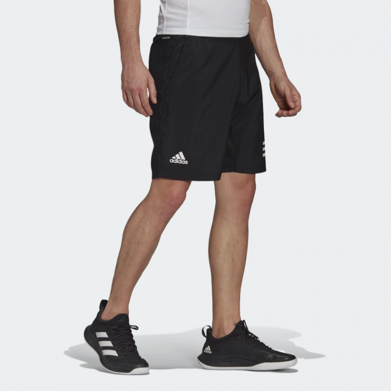 Adidas กางเกงเทนนิสผู้ชาย Club Tennis 3-Stripes Shorts | Black/White ( GL5411 ) - Image 4