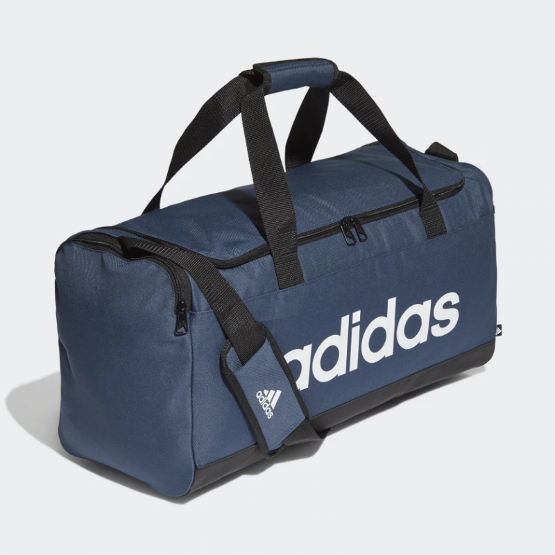 Adidas กระเป๋าเดินทาง Essentials Logo Duffel Bag Medium | Crew Navy/Black/White ( GN2039 ) - Image 3