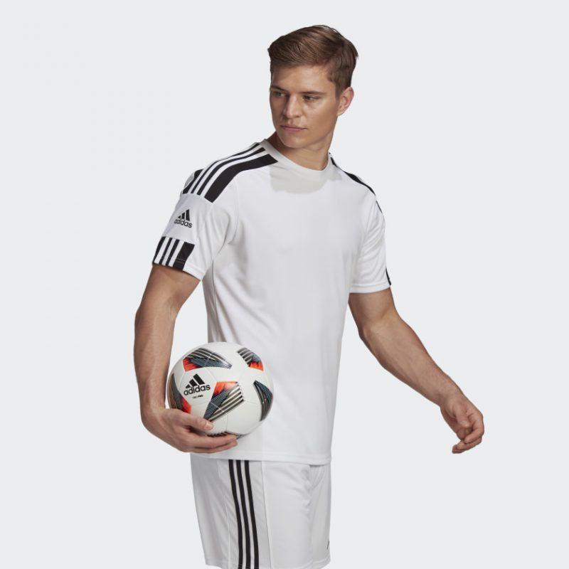 Adidas เสื้อกีฬาผู้ชาย Squadra 21 Jersey | White/Black ( GN5723 ) - Image 5
