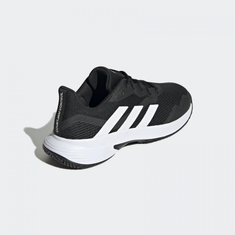 Adidas รองเท้าเทนนิสผู้ชาย Courtjam Control | Core Black/Cloud White/Core Black ( GW2554 ) - Image 3