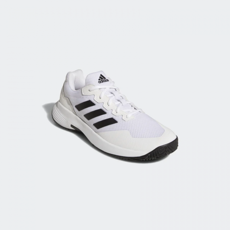 Adidas รองเท้าเทนนิสผู้ชาย Gamecourt 2.0 | Cloud White/Core Black/Cloud White ( GW2991 ) - Image 2