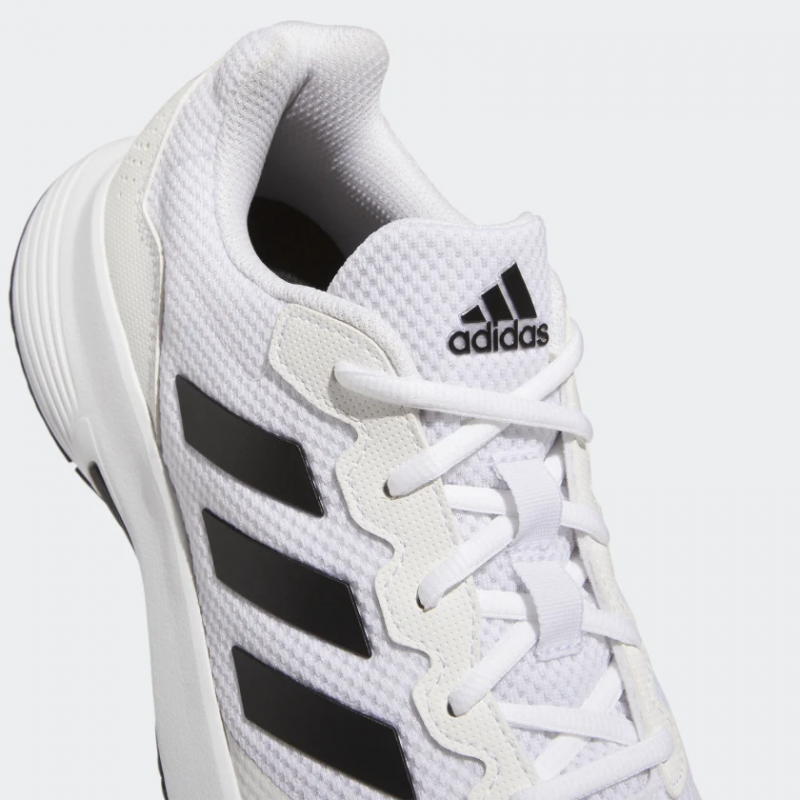 Adidas รองเท้าเทนนิสผู้ชาย Gamecourt 2.0 | Cloud White/Core Black/Cloud White ( GW2991 ) - Image 7