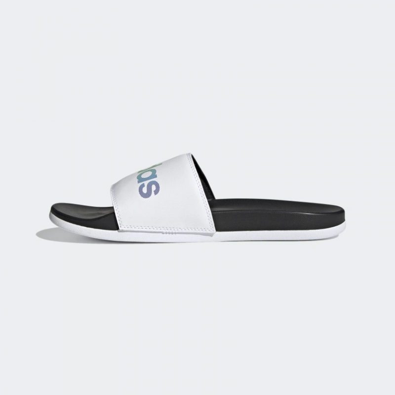 Adidas รองเท้าแตะ Adilette Comfort Slides | Core Black/Cloud White/Core Black ( H02488 ) - Image 4