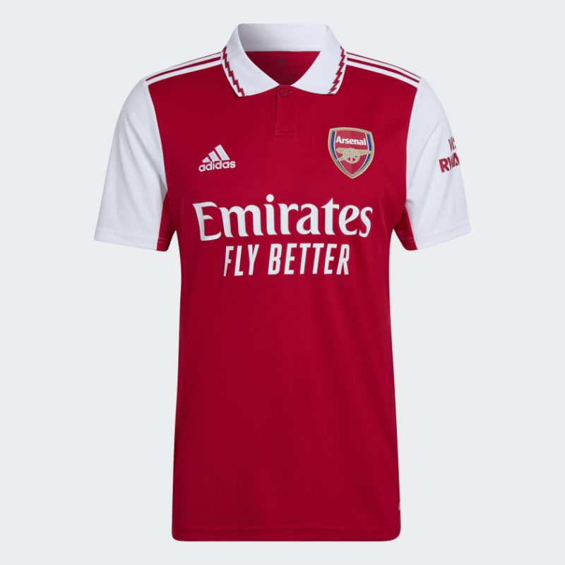Adidas เสื้อฟุตบอล Arsenal 22/23 Home Jersey | Scarlet/White ( H35903 )