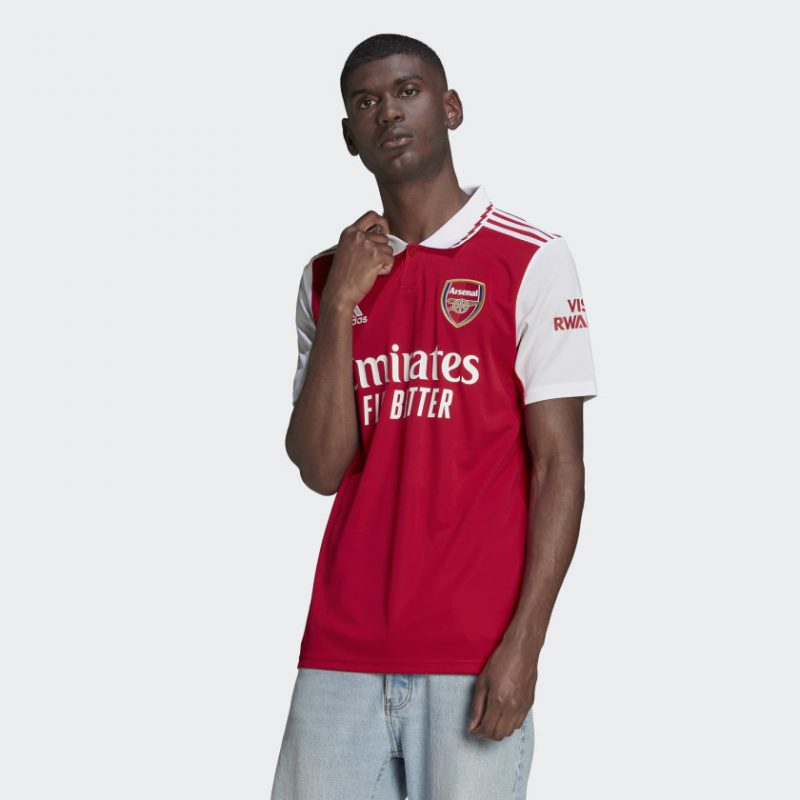 Adidas เสื้อฟุตบอล Arsenal 22/23 Home Jersey | Scarlet/White ( H35903 ) - Image 3