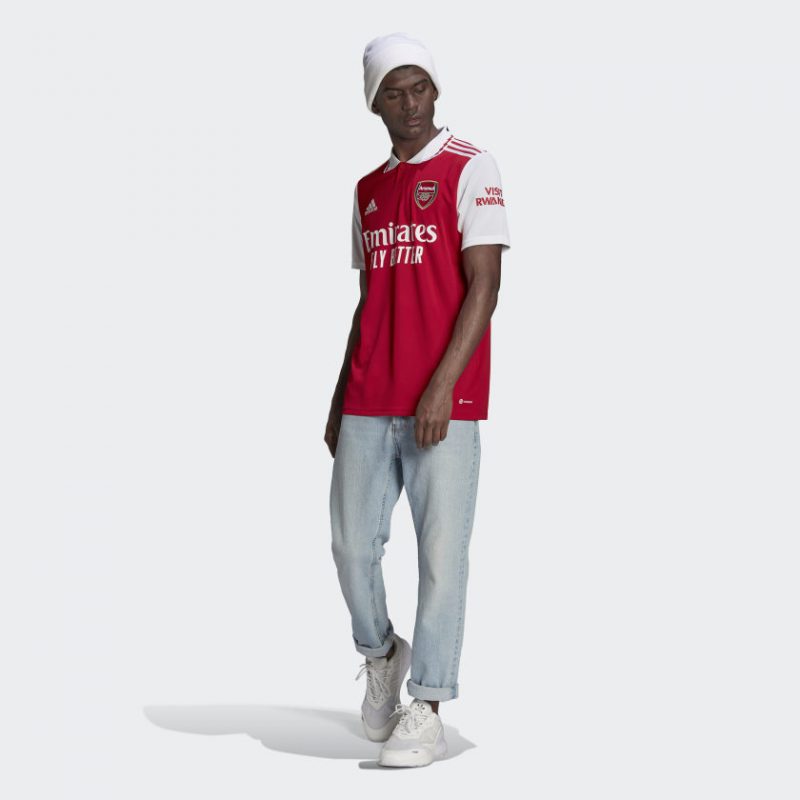 Adidas เสื้อฟุตบอล Arsenal 22/23 Home Jersey | Scarlet/White ( H35903 ) - Image 6