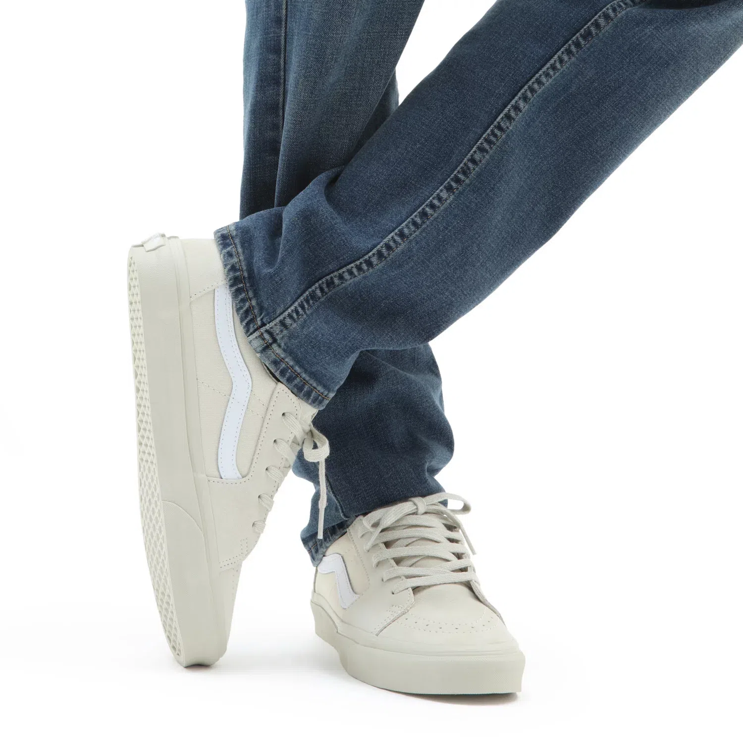 Vans รองเท้าผ้าใบ Sk8-Low Contrast | Bone White ( VN0A5KXDBWQ ) - Image 11