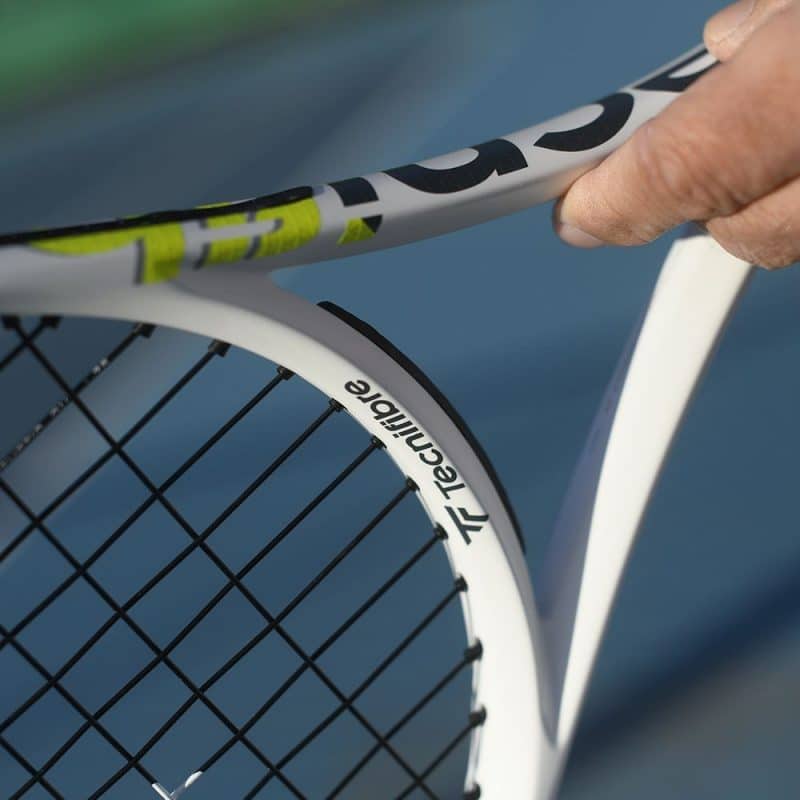 Tecnifibre ไม้เทนนิส TF-X1 275 Tennis Racket Grip 2 | White/Yellow/Black ( 14TFX27522 ) - Image 26