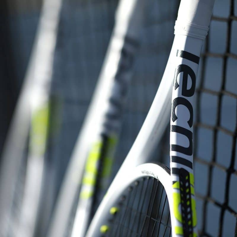 Tecnifibre ไม้เทนนิส TF-X1 275 Tennis Racket Grip 2 | White/Yellow/Black ( 14TFX27522 ) - Image 28