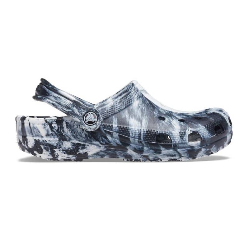 Crocs รองเท้าแตะ Classic Marbled Clog | White/Black ( 206867-103 )