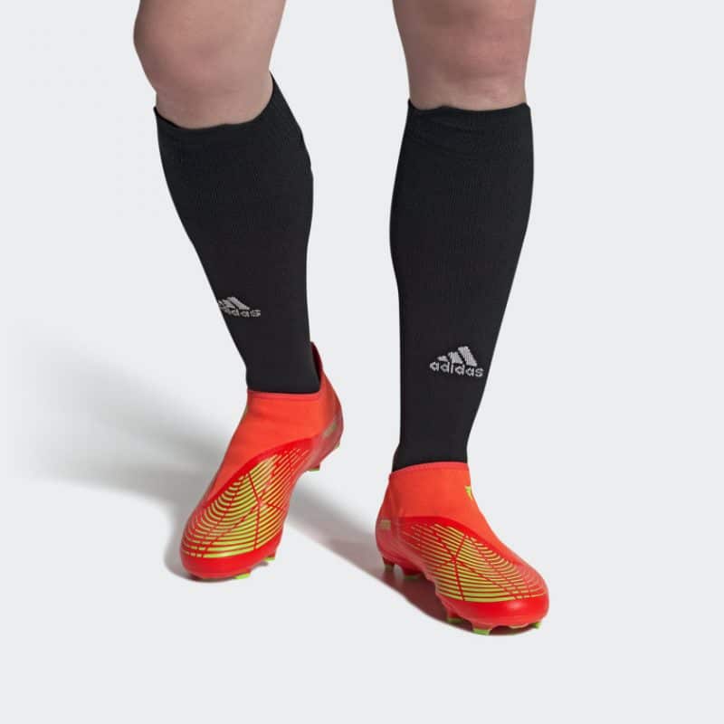 Adidas รองเท้าฟุตบอล / สตั๊ด Predator Edge.3 LL FG | Solar Red/Team Solar Green/Core Black ( GW1000 ) - Image 11