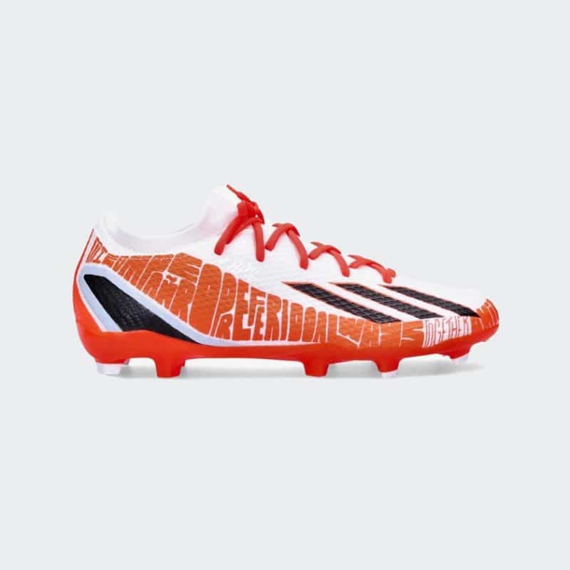 Adidas รองเท้าฟุตบอล / สตั๊ด X Speedportal.3 Messi FG | Cloud White/Core Black/Solar Red ( GW8390 )
