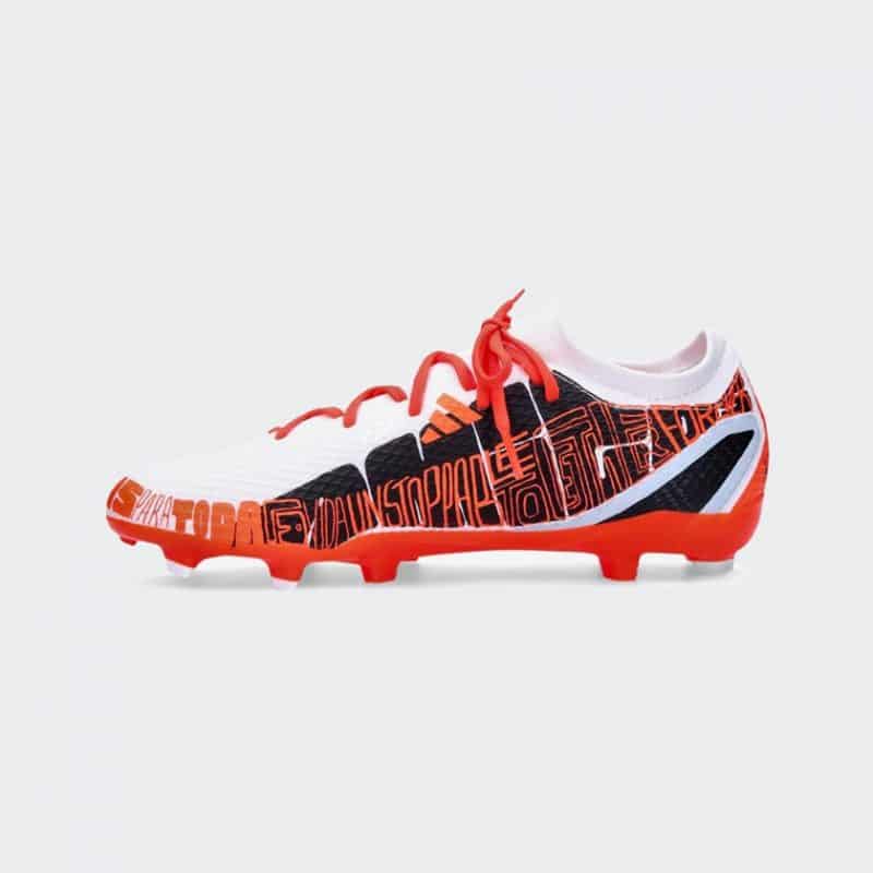 Adidas รองเท้าฟุตบอล / สตั๊ด X Speedportal.3 Messi FG | Cloud White/Core Black/Solar Red ( GW8390 ) - Image 3