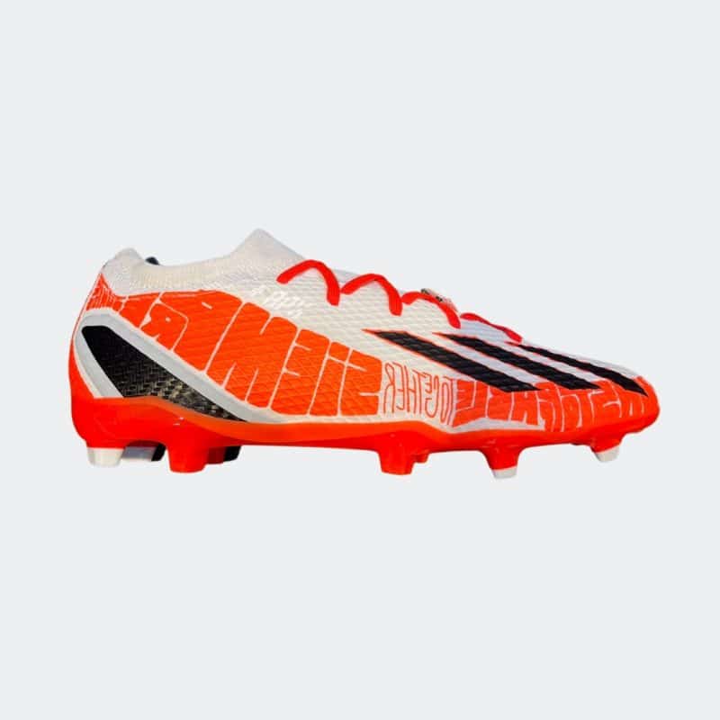 Adidas รองเท้าฟุตบอล / สตั๊ด X Speedportal.3 Messi FG | Cloud White/Core Black/Solar Red ( GW8390 ) - Image 6