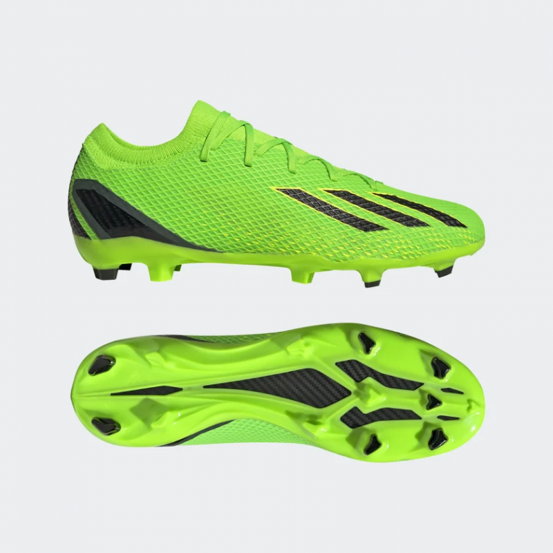 Adidas รองเท้าฟุตบอล / สตั๊ด X Speedportal.3 FG | Solar Green/Core Black/Solar Yellow ( GW8455 ) - Image 9