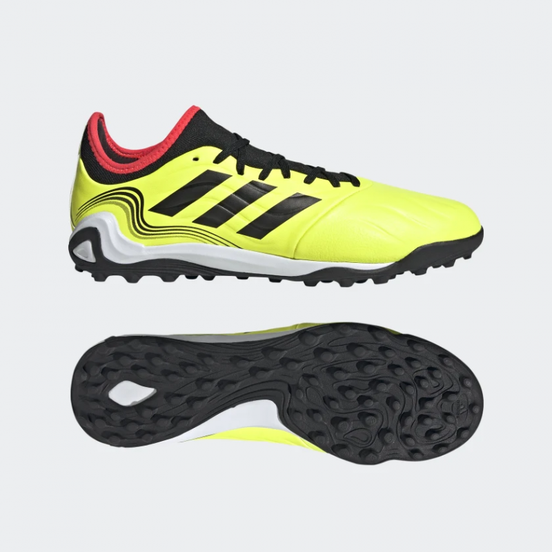 Adidas รองเท้าฟุตบอล / ร้อยปุ่ม Copa Sense.3 TF | Team Solar Yellow/Core Black/Solar Red ( GZ1366 ) - Image 9