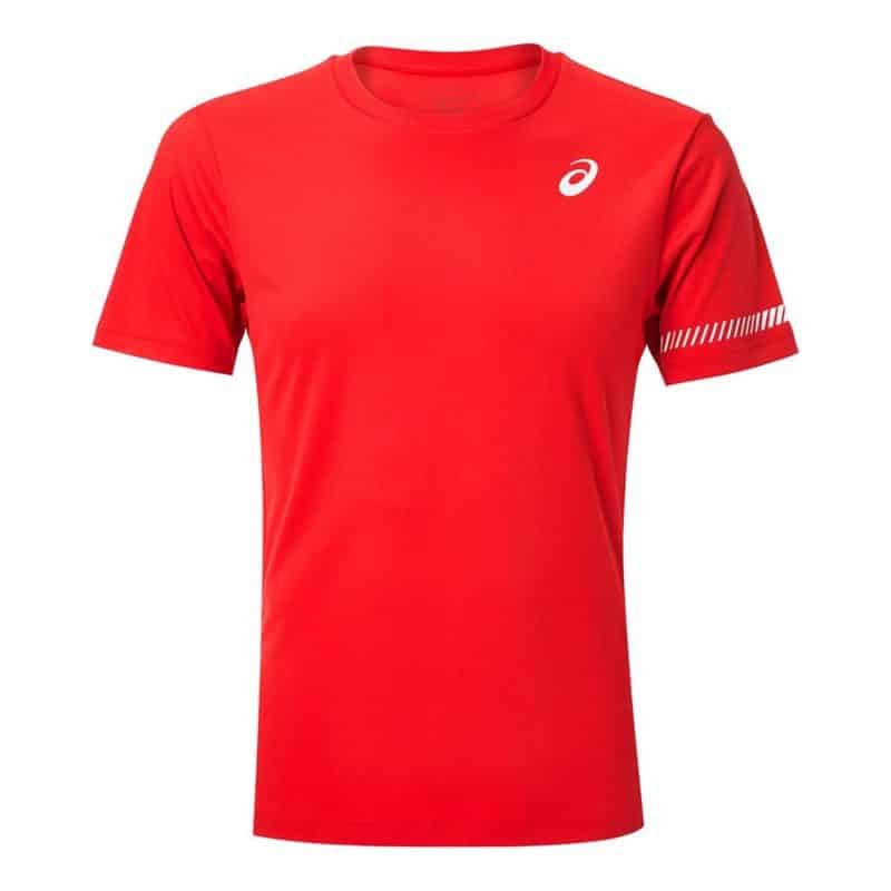 Asics เสื้อเทนนิสผู้ชาย Men's Court SS Tee | Classic Red ( 2041A136-601 )