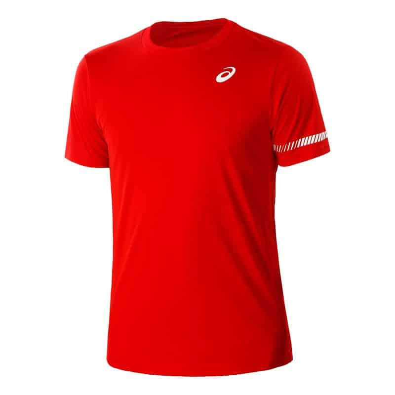 Asics เสื้อเทนนิสผู้ชาย Men's Court SS Tee | Classic Red ( 2041A136-601 ) - Image 8