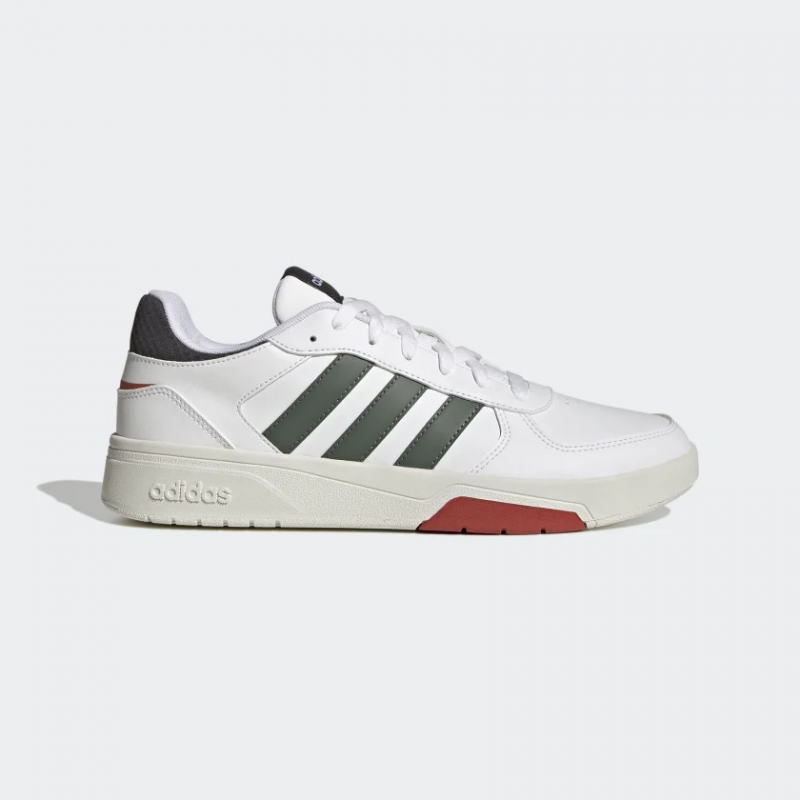 Adidas รองเท้าผ้าใบผู้ชาย CourtBeat Court Lifestyle | Cloud White/Green Oxide/Crystal White ( GX1743 )